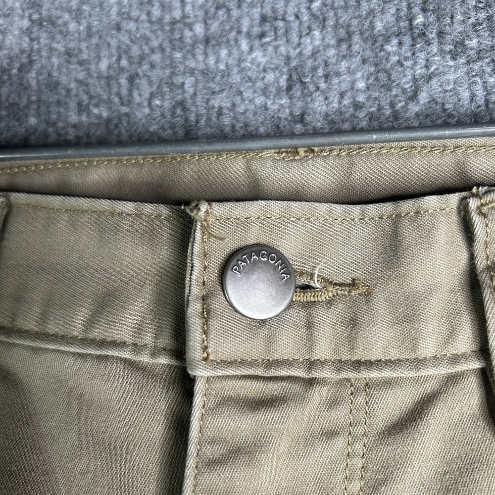Patagonia Worn Wear Womens Khaki Pants Size 8 Hiking Outdoor Organic Cotton - Picture 10 of 10